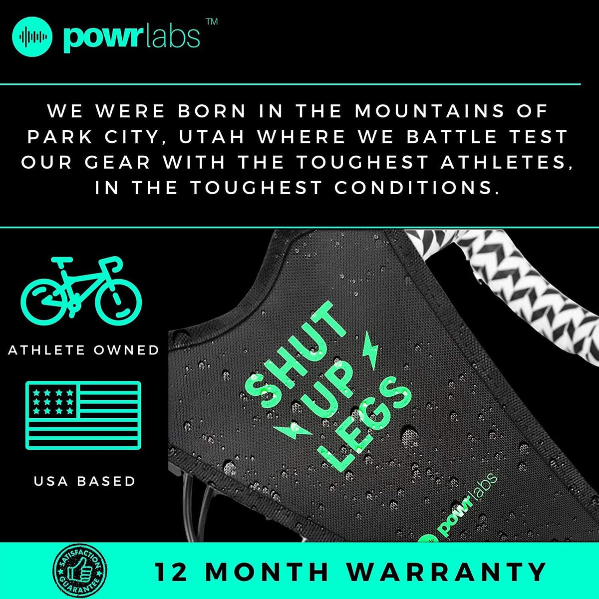 Powr Labs bike trainer sweat guard – Born in Park City, Utah: athlete owned, USA based, 12 month warranty