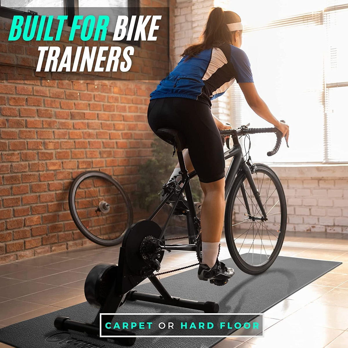 Powr Labs bike trainer mat – Built for bike trainers, on carpet or hard floor