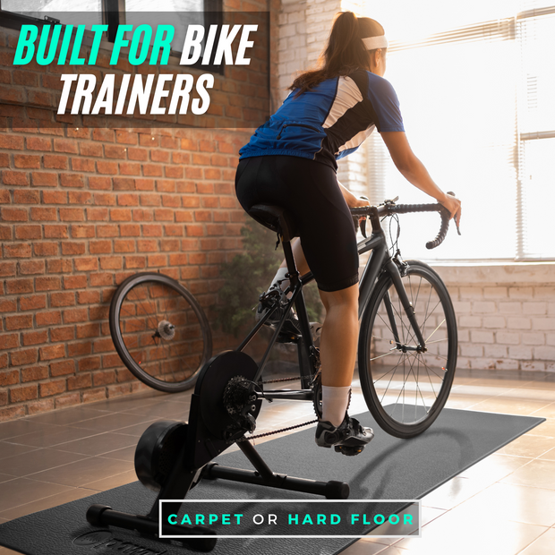 Powr Labs® Bike Trainer Mat / Fitness Equipment Mat