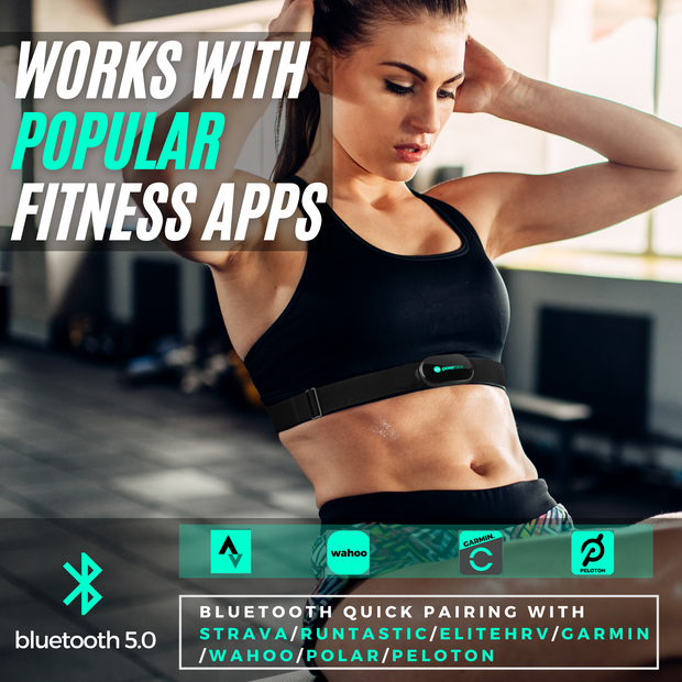 Powr Labs® Chest Heart Rate Monitor (ANT+ & Bluetooth 4.0 Dualband) –  PowrLabs